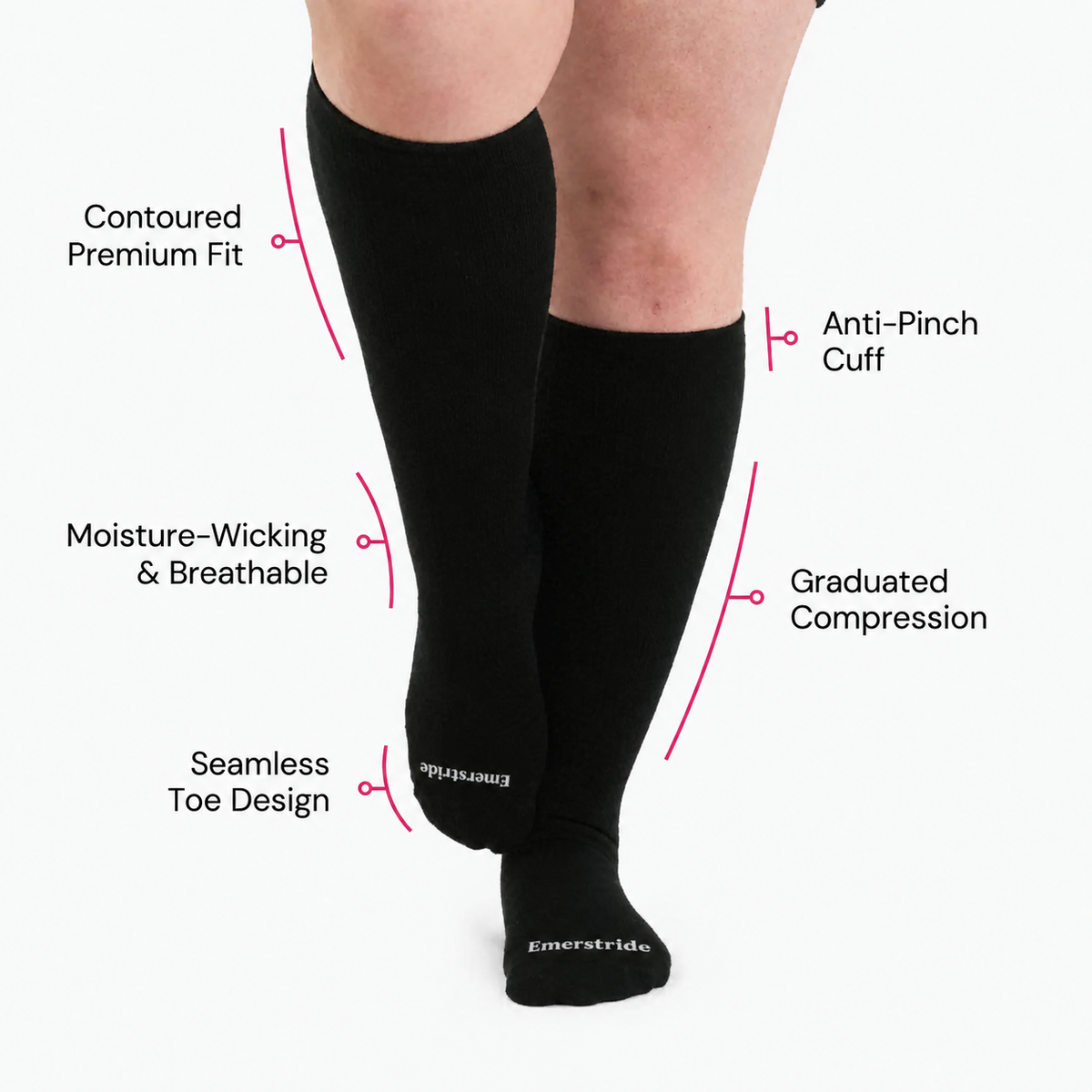 Bamboo Wide Compression Socks — photo 4