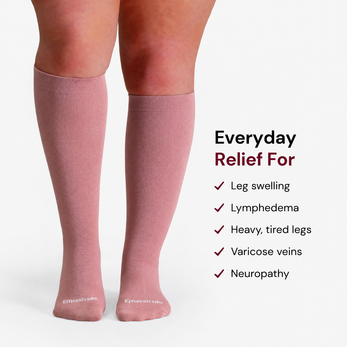 Bamboo Wide Compression Socks (Pastels) — photo 3