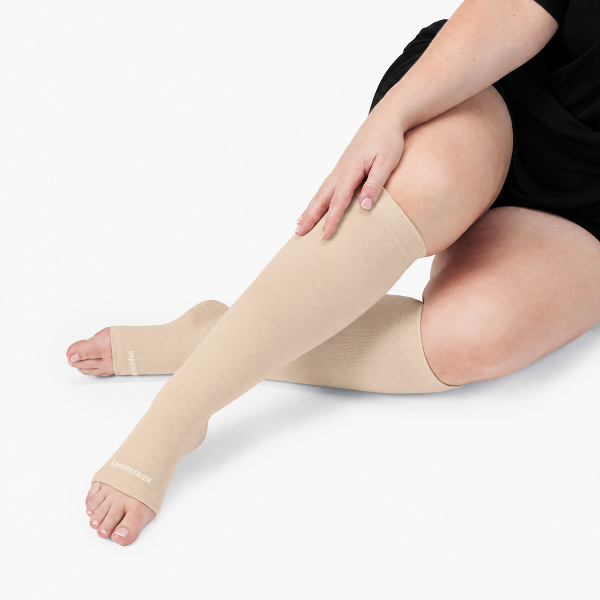 Toeless Bamboo Wide Compression Socks — photo 4